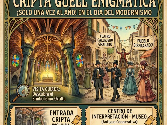 RUTA CRIPTA GÜELL ENIGMÁTICA EN EL DÍA DEL MODERNISMO